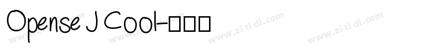 Opense J Cool字体转换